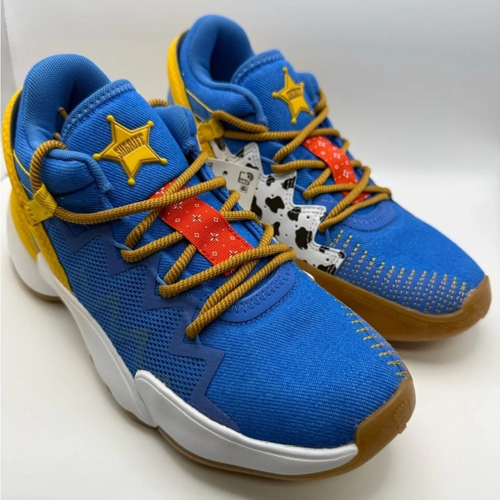 Adidas D.O.N. Issue 2 Pixar Toy Story Woody Kids Basketball Shoes Sneakers